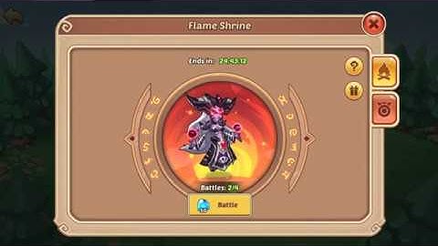 Idle Heroes Flame Shrine Dark Arthindol Attempts