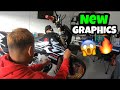 AMAZON GRAPHICS KIT INSTALL FOR DRZ400SM | Christian Arroyo