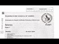 Science Paper 1 (Physics) Question on Density, Mass and Volume Well Answered
