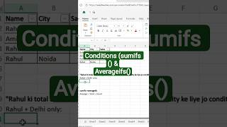 Excel SUMIFS + AVERAGEIFS Tutorial | Conditional Sums & Averages Made Easy