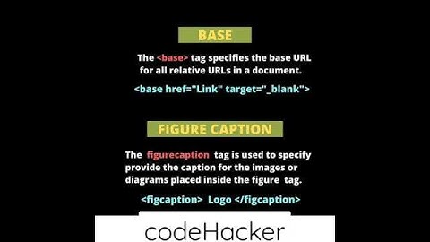 10 HTML Tags that are rarely used | codeHacker