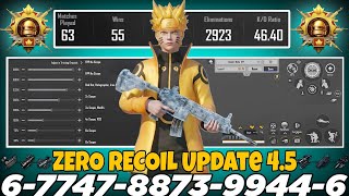 NEW UPDATE 4.5 CODE 🔥 PUBG MOBILE/BGMI SENSITIVITY SETTINGS 2026 | BEST SCOPE SENSITIVITY SETTINGS✅
