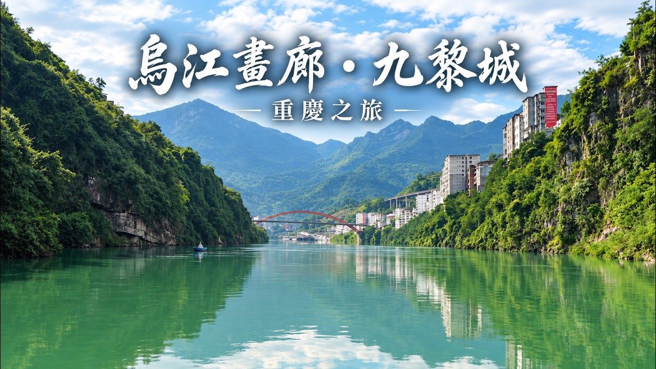船遊千里烏江畫廊！探訪震撼蚩尤九黎城，宛如走進真實山水畫卷影片封面