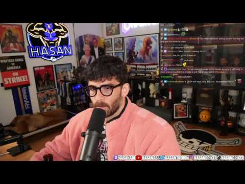 Thumbnail for News Coverage, Ethan Klein Sam Seder Reacts and More | Hasanabi Chair Reacts (Fan Channel)