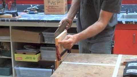 Planing End Grain -using a low angle block plane.