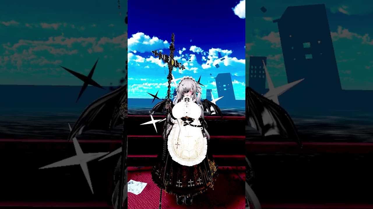 9/28 崩壊した都市で撮ってみました(*^^)v #vrc #vrchat #shorts