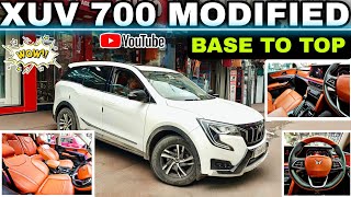 #mahindra XUV 700 Modified ✅Luxury interior✅ sequential tail light install ✅ #youtube #ytshorts #yt