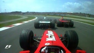 Barrichello Surprises The Schumachers, 2000 Spanish Grand Prix | F1 Classic Onboard