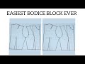 HOW TO MAKE A BODICE FOR BEGINNERS #howto #sewing #drafting #basicbodice #beginners