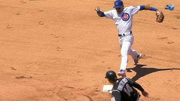 COL@CHC: Cubs win challenge, get force at second