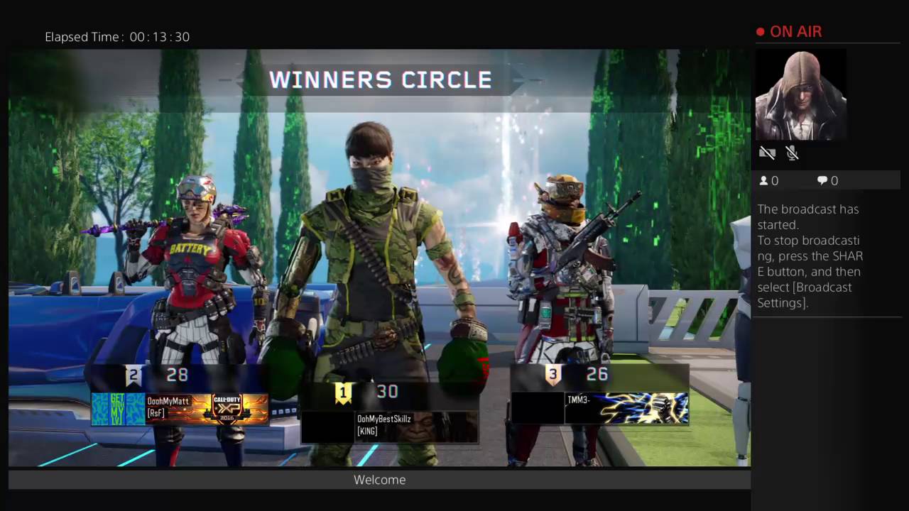 zidaneMNDA's Live Call of duty PS4 Broadcast