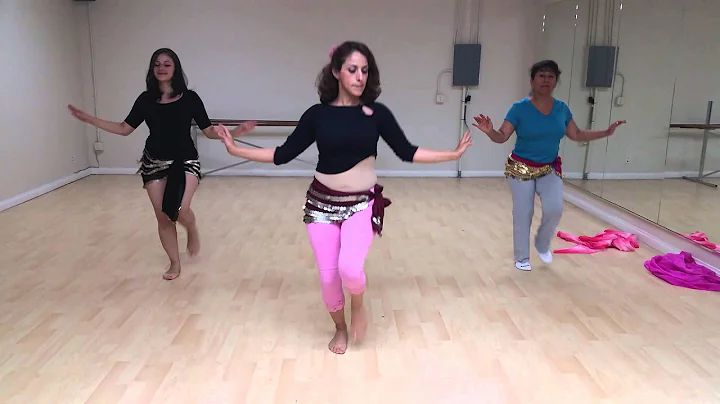 Elizabeth Larios Belly dance practice