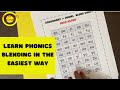 Phonics blending of consonant vowels for english reading  blending phonic sounds