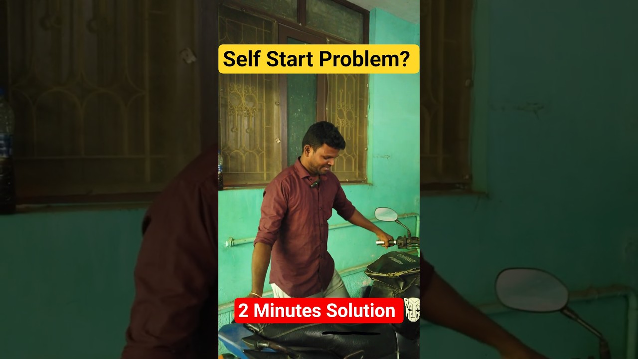 🤯Self Start வேலை செய்யலையா? 😳 Battery Low Bike Start Trick ✅ | Rajapalayam Vlogger | KJ
