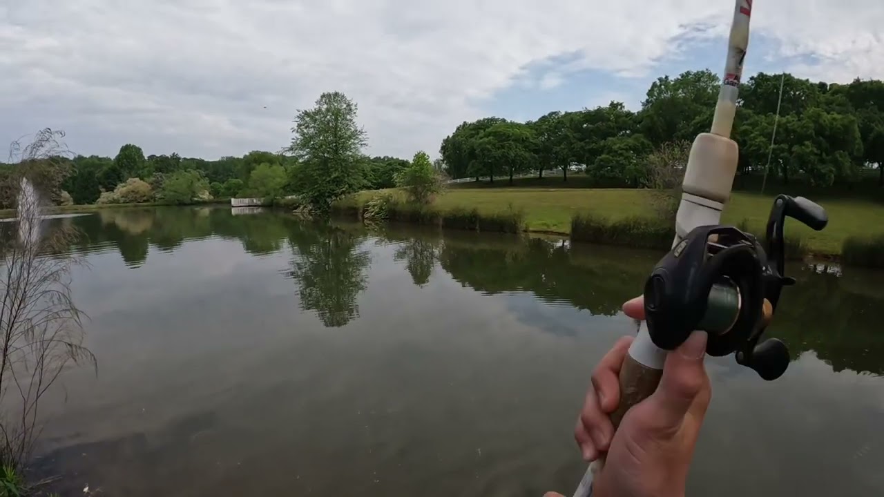 Bass fishing with a whopper plopper is so fun