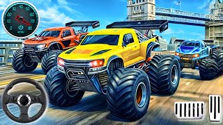 Monster Truck Racing Stunt 3D - City Road Driving 2024 Android Gameplay screenshot 4