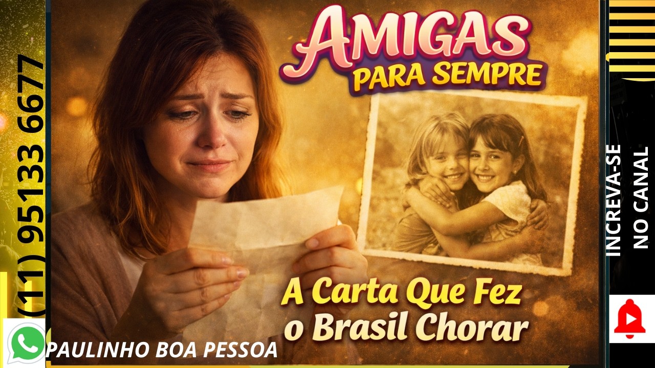 AMIGAS PARA SEMPRE/ A CARTA QUE FEZ O BRASIL CHORAR.