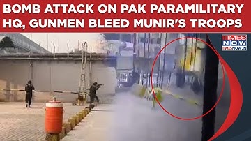 Pakistan: Bomb Attack On Peshawar Paramilitary HQ- 1st Visual| Deaths As Gunmen Bleed Munir