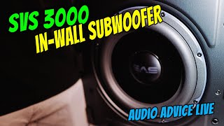 SVS 3000 In-Wall Subwoofer (+ SVS accessories) at AUDIO ADVICE LIVE!