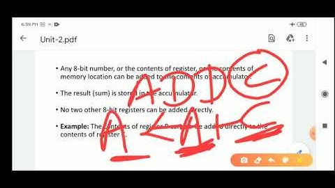 Arithmetic Instructions (Part-1)  of 8085 microprocessor | By Er. Rahul Singh Rajpurohit GPC Sirohi