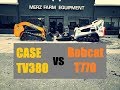 Bobcat versus Case Compact Track Loaders - Skid Steer Drag Race & Comparision