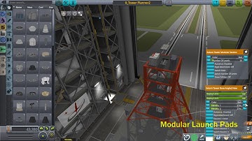 KSP Modular Launch Pads Dev Demo: New Switchable Tower Section
