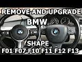 HOW TO REMOVE AND UPGRADE STEERING WHEEL BMW F10 F07 (5 SERIES) + MORE