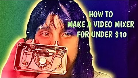 How To Make A Dirty Video Mixer-Karl Klomp inspired schematic-Easy Beginner DIY A/V Circuit bending