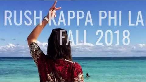 Kappa Phi Lambda- Rush Fall 2018