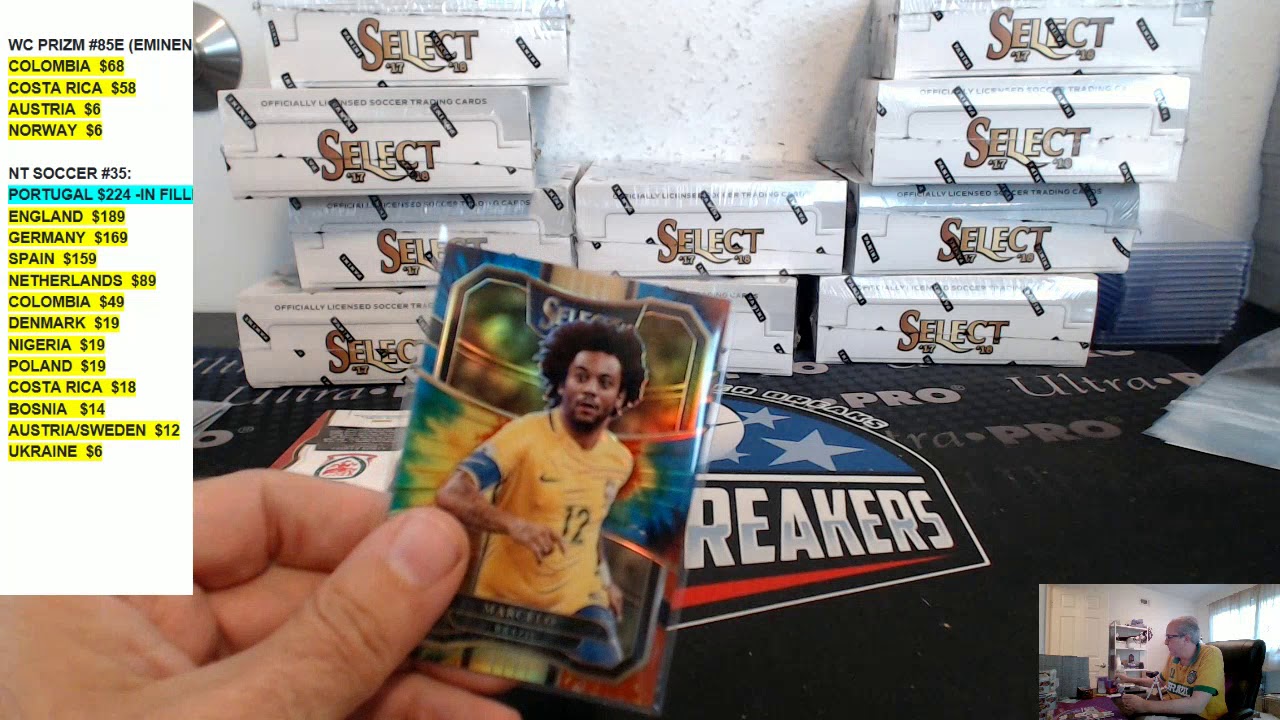 2017 SELECT SOCCER 12 BOX PICK YOUR TEAM CASE BREAK #103, JULY 4, 2018 football score
