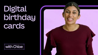 Create a digital birthday card