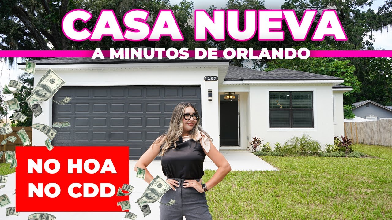 Casa NUEVA en ORLANDO con MUCHO TERRENO | 0$ HOA 💸🏡