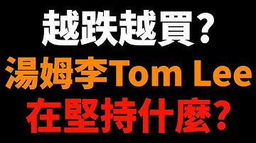 越跌越買？超級多頭Tom Lee到底在堅持什麼？