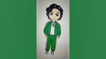 Squid Game Player 456 Seong Gi- Hun Drawing || #squidgame #shorts #ytshorts