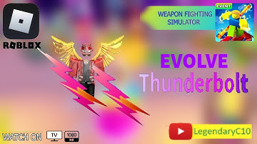 Spending 3999 Jades to Evolve My Thunderbolt + Max Allure in Weapon Fighting Simulator