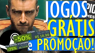 CORRE!! JOGOS para PC de GRAÇA na STEAM e EPIC GAMES e JOGOS BARATOS na STEAM e EPIC com CUPOM!