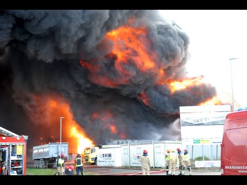Grote brand factorij Marum 9 maart 2020