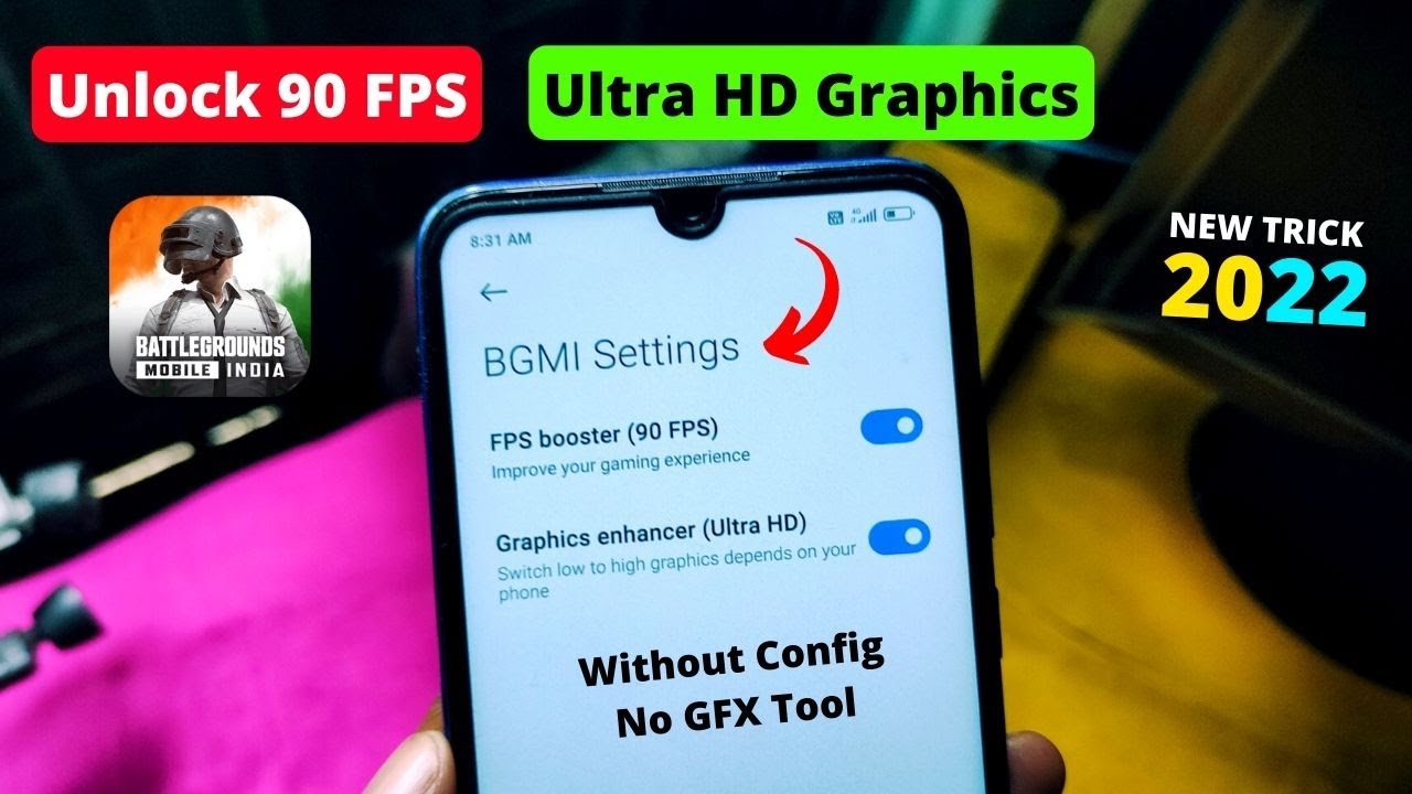 Unlock Ultra HD Graphics & 90 FPS in BGMI Without GFX Tool & Config ...