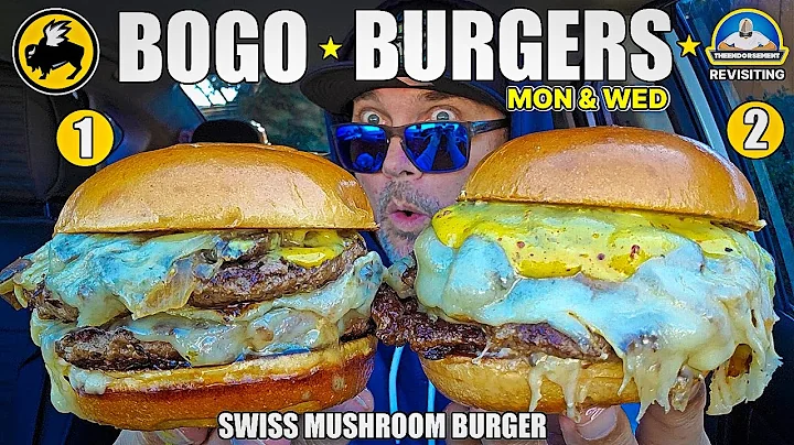 Buffalo Wild Wings® BOGO Burgers Deal! 🤑| Mushroom Swiss Burger Review! 🧀🍄🍔 | theendorsement