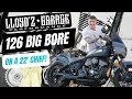 Lloydz 126 big bore on a 22 indian chief