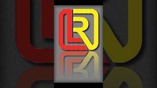 L R Text logo Design in illustrator | Vector Logo  | Graphic Design illustrator vce logodesign