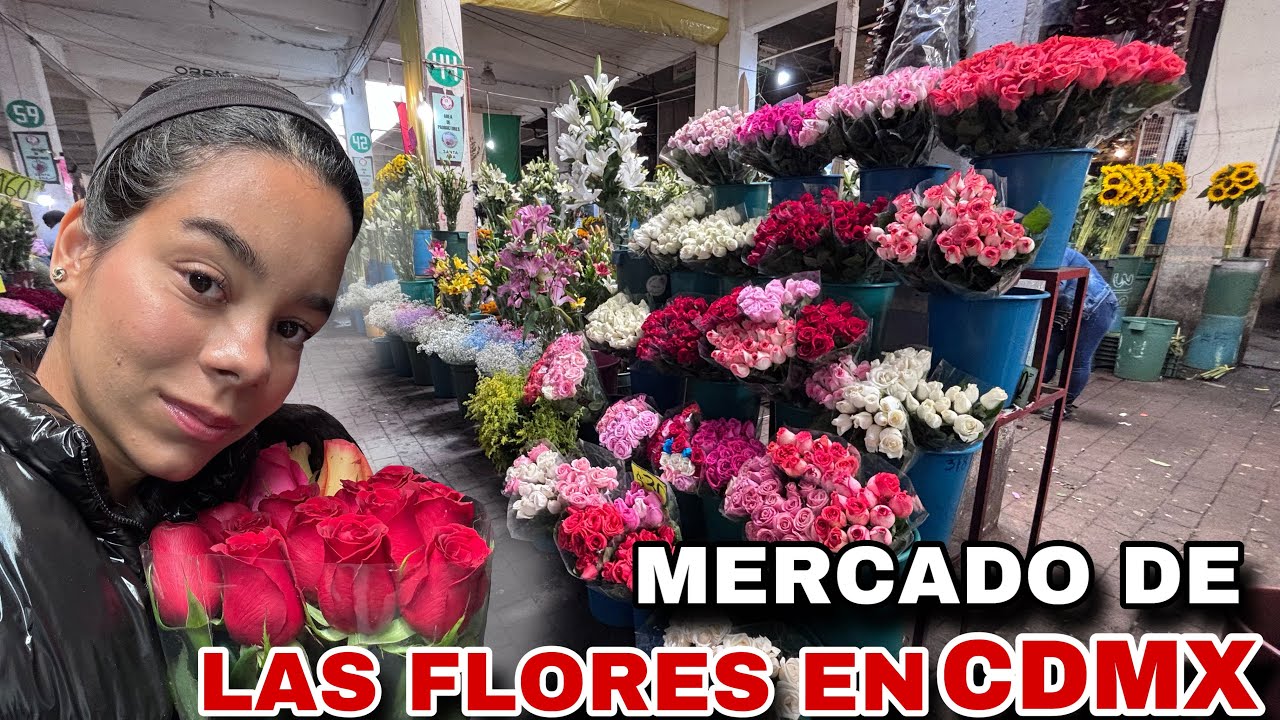 El MERCADO MÁS GRANDE de flores 🌹 más BONITO de CDMX 🇲🇽Mercado deJamaica Me recordo a CUBA 🇨🇺 🥹