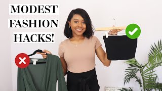 Modest Fashion Hacks 💕 How To Dress Modestly & Feminine !