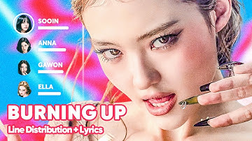MEOVV - BURNING UP (Line Distribution + Lyrics Karaoke) PATREON REQUESTED
