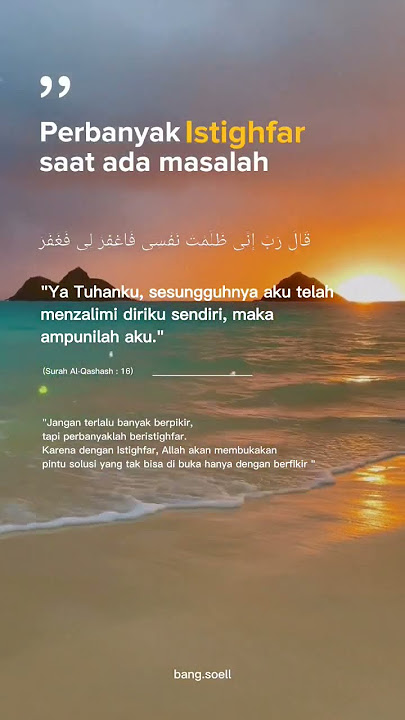 Selalu perbanyak istighfar #statuswa #syukur #sabar