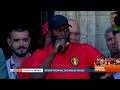 Retour des Diables  magnifique fête du football belge à Bruxelles