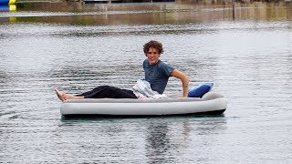 BROTHER WAKES UP IN MIDDLE OF LAKE PRANK!