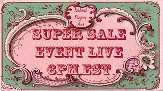 🔴 LIVE - SUPER SALE 🚨Tonight – FINAL WEEK Before Move! Antique French Junk Journal Ephemera Paper
