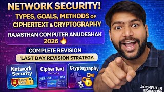 🚀 Complete One Shot Revision: Network Security | Rajasthan Computer Anudeshak 2026 🔥#basiccomputer