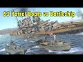 63 Patrol Boats vs Battleship - War Thunder